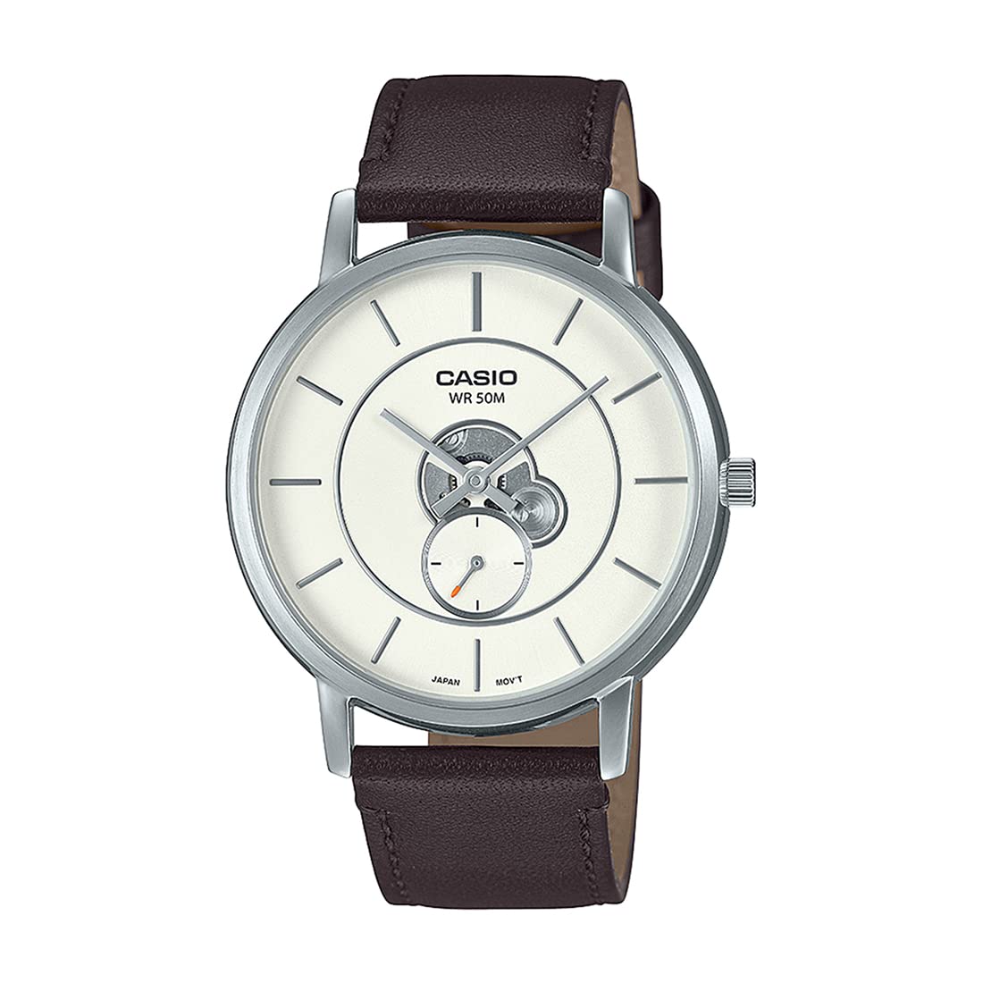 Casio Men Leather Analog White Dial Watch-Mtp-B130L-7Avdf, Band Color-Brown (B0C143HCWK) Amazon Price History, Amazon Price Tracker