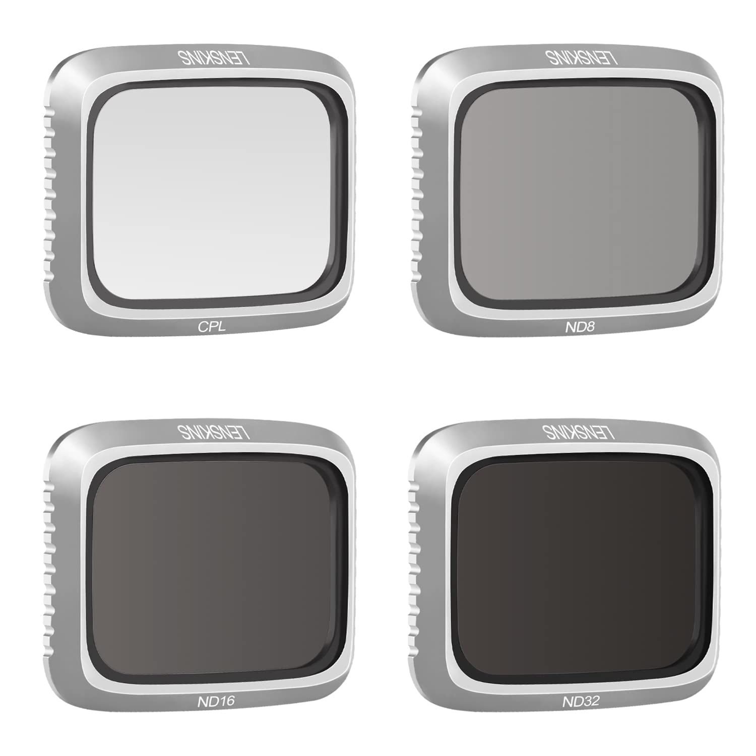 LENSKINS ND Filters for DJI Air 2S Drone, 4-Pack ND8 ND16 ND32 CPL Filter Set Compatible with DJI Air 2S Accessories, Neutral Density and Circular Polarizer Lens Filter Kit Lens Protector for Air 2S