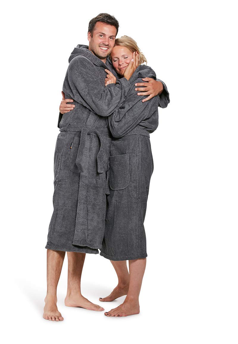 Badrock - Peignoir de Bain à Capuche avec nom brodé - 9 Couleurs - 100% Coton - Homme et Femme - avec Broderie - personnalisé