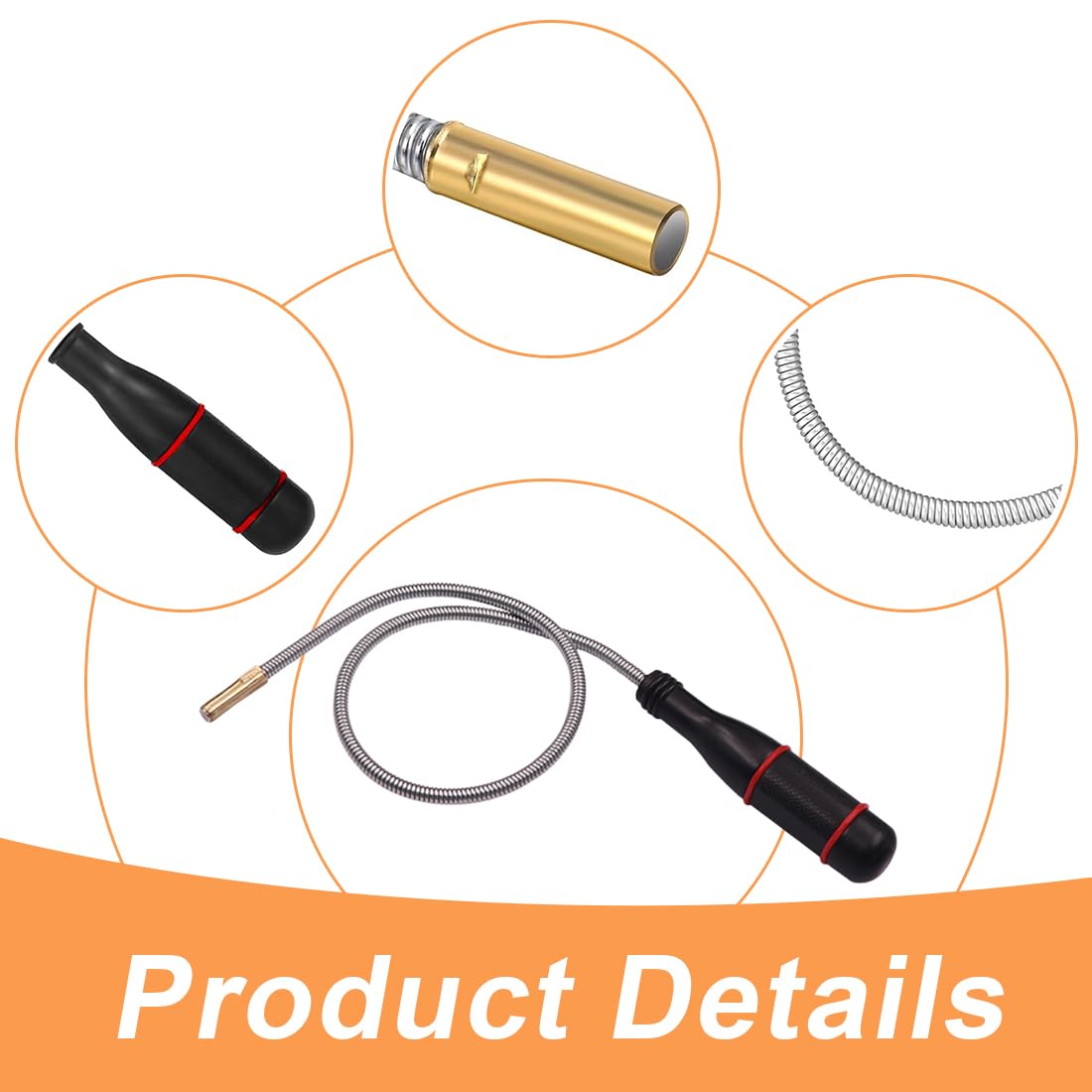 GXGM Strumento di Magnetica 60CM,Asta Calamita Flessibile,Raccolta Magnetico,Strumento di Pickup Magnetico per Raccolta di Piccole Pezzi,Bulloni,Oggetti Metallici,Ricambi Auto