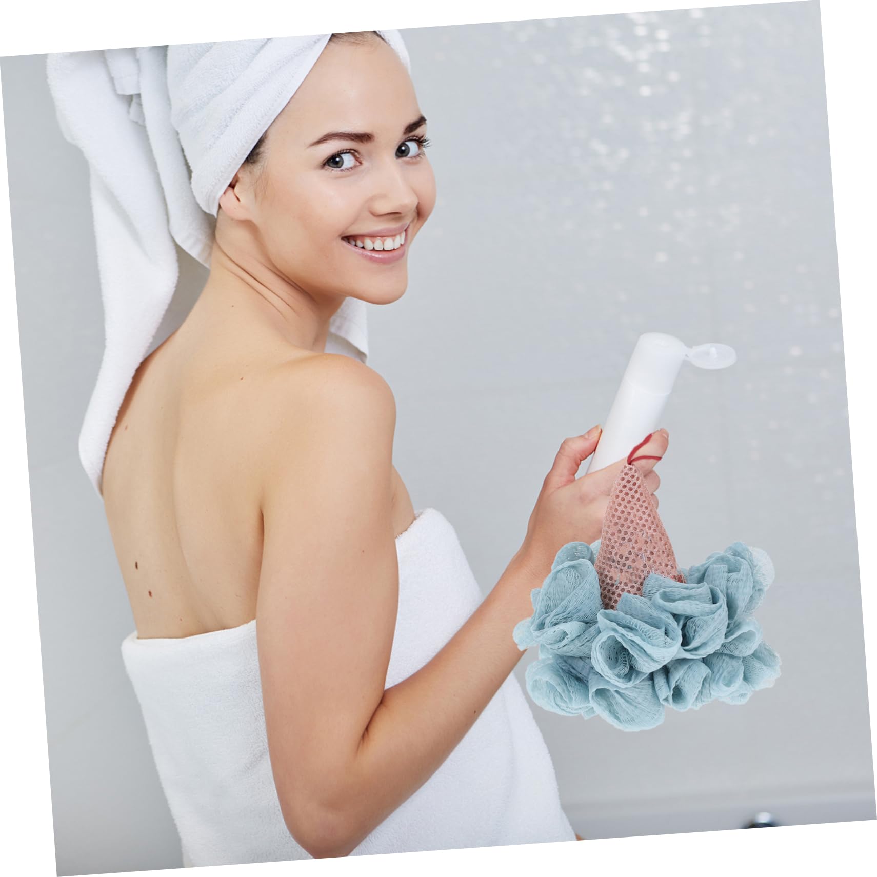 Housoutil 9 Stk Badekugel Reinigungswerkzeuge Badezimmer-puffball Tenniszubehör Peeling Luffa Ball Reinigungszubehör Schäumende Duschkugeln Körper Sport Meerjungfrau