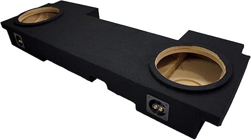 Miniatura 4 de American Sound Connection M2X10-AV-ECL-EE. UU. Compatible con Chevy Silverado 2001-06 HD Crew Truck Audio para automóvil, caja de subwoofer dual de