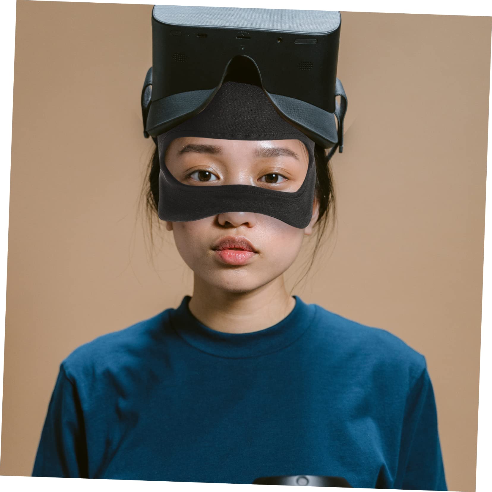 Housoutil 5 Piezas De De Ojos Elástica VR con Cubierta para Dormir para Auriculares VR con Acolchado Fácil De Usar Y Lavar.