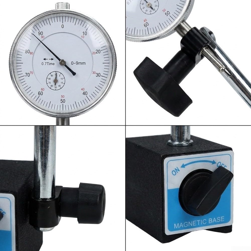 Support Magnétique Comparateur à pour cadran 0-10mm Précision(1set)