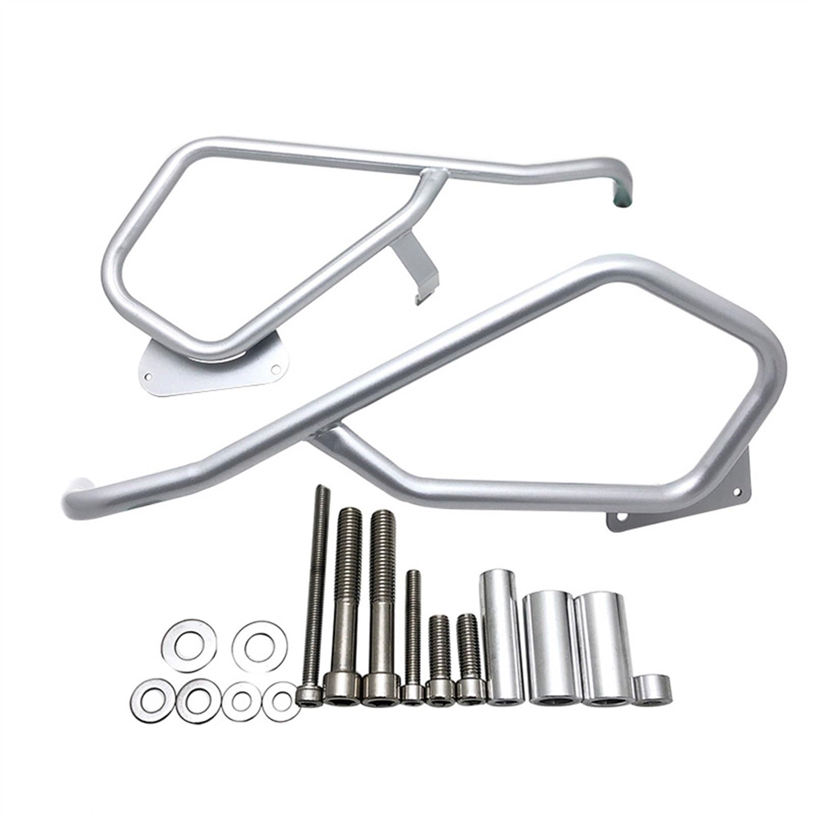 BeNsil Protector de Motor Barra Parachoques para Motocicleta Alforja Caja Lateral Marco Protector De Motor Parachoques para B&MW K1600GT K1600GTL 2011-2021 2022 (Color : Silver Front)