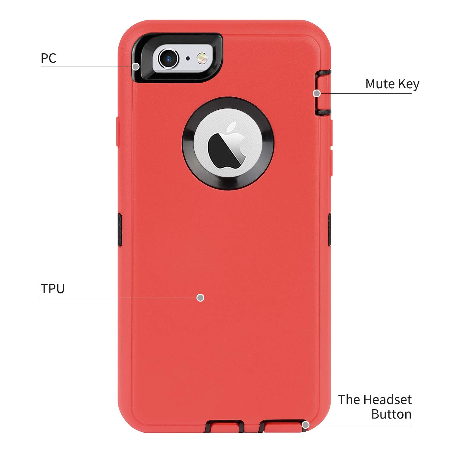 Unisex Protective Anti Scratch Soft Silicone Rubber Case Interphone Rubber  Cover Radio Protection Walkie Talkie Accessories RED 