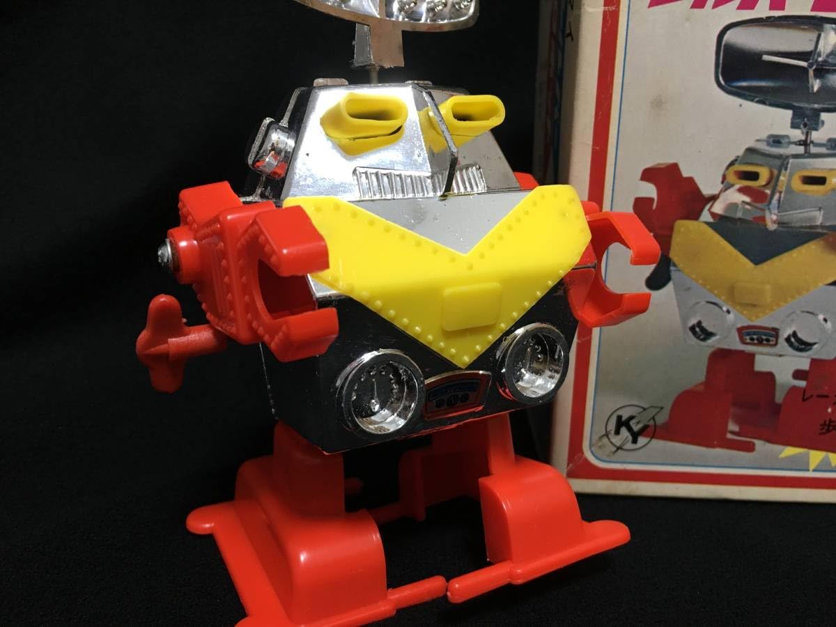 Amazon.co.jp: ヨコタ ぜんまい シルバーロボット レーダー回転