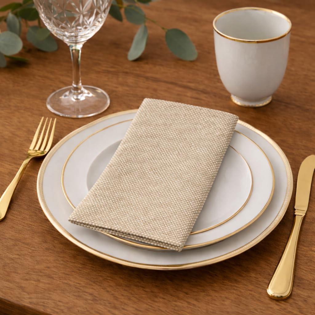 Serviettes jetables en tissu Airlaid de qualité supérieure, douces et absorbantes, fabriquées en Italie, serviettes de table élégantes pour fêtes