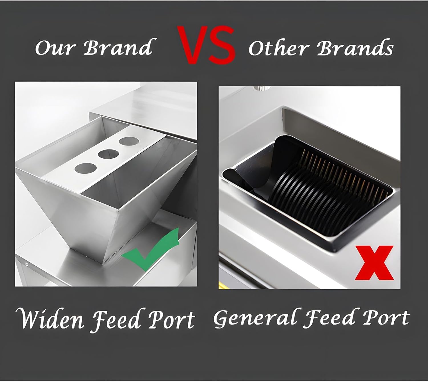 110V Commercial Meat Slicer Stainless Steel Meat Cutting Machine Electric Mincer TJ-180L Meat Shredding Machine with 4mm Blade, 1100W, for Pork, Beef and Mutton