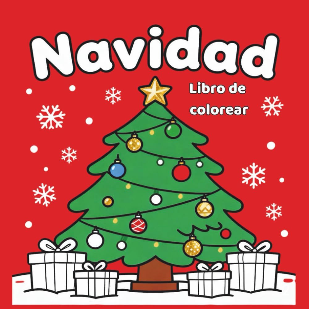 Libro de Colorear de Navidad para Niños: Actividades, Cuentos y Carta a Papá Noel
