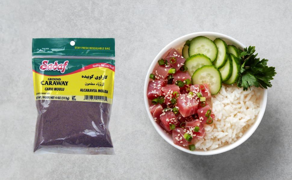 Miniatura 2 de Sadaf Alcaravea molida - Polvo de alcaravea para cocinar y condimentar alimentos - Especias y condimentos - Semillas de alcaravea molidas - Kosher -