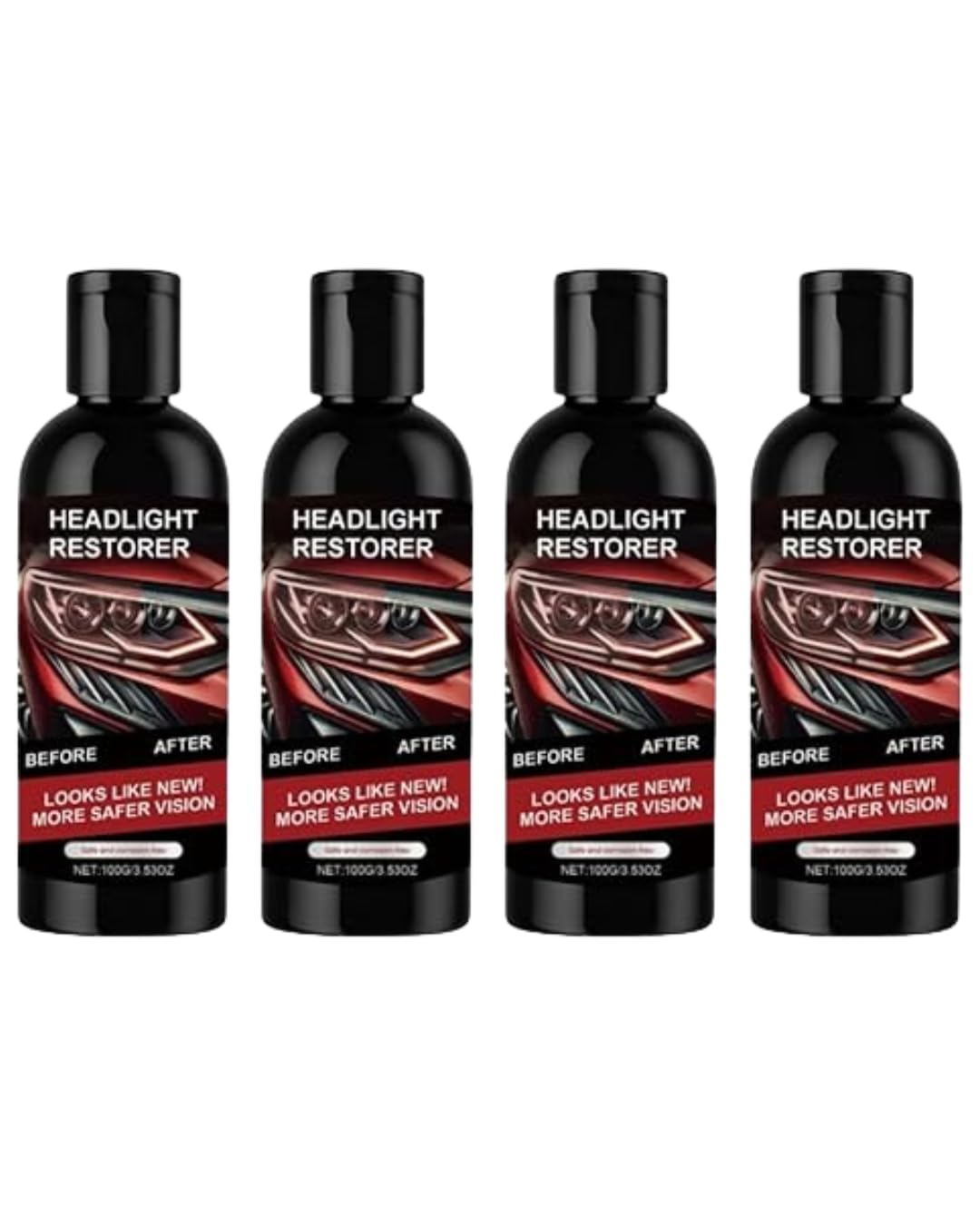 Car Headlight Restorer Liquid – Removes Oxidation & Yellowing for Clear Headlights (1)