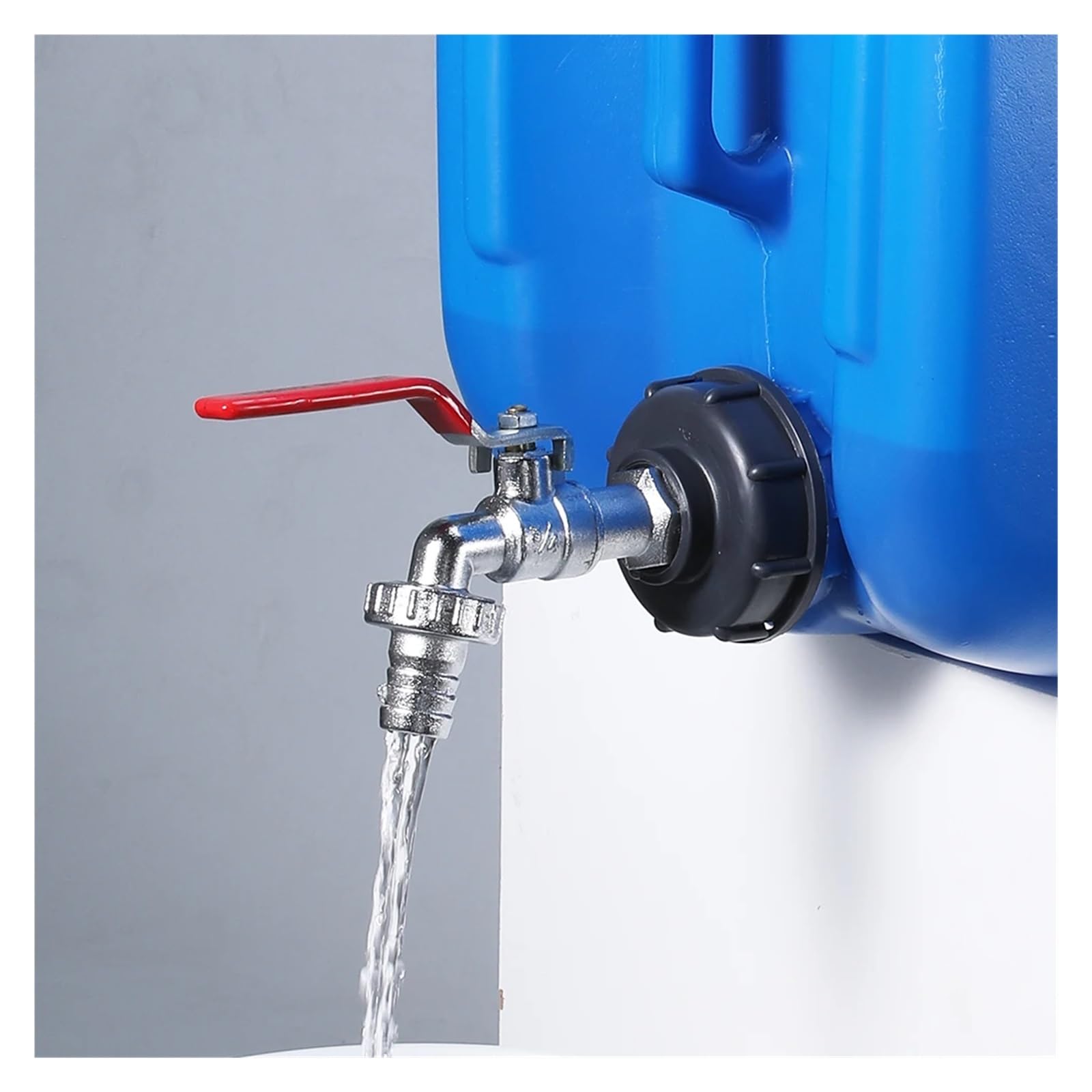 Adapter do kranu do zbiornika IBC, grube złącze gwintowane 1/2" 3/4" części zamienne do metalowego i mosiężnego kranu (żółty)