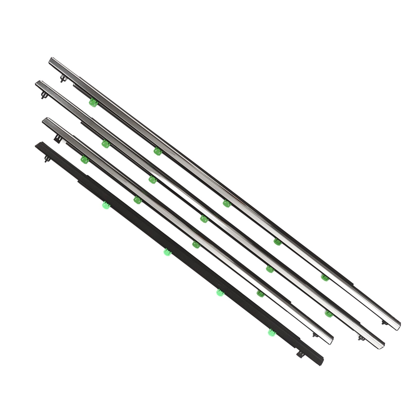 4 Pièces Garniture de Fenêtre de Voiture Haute stabilité 72410 SWA A01 Bande Météo pour CR‑V 2007-2011 Base de s'adapte à la Porte i Garniture de Fenêtre de VoitureBande Météo de