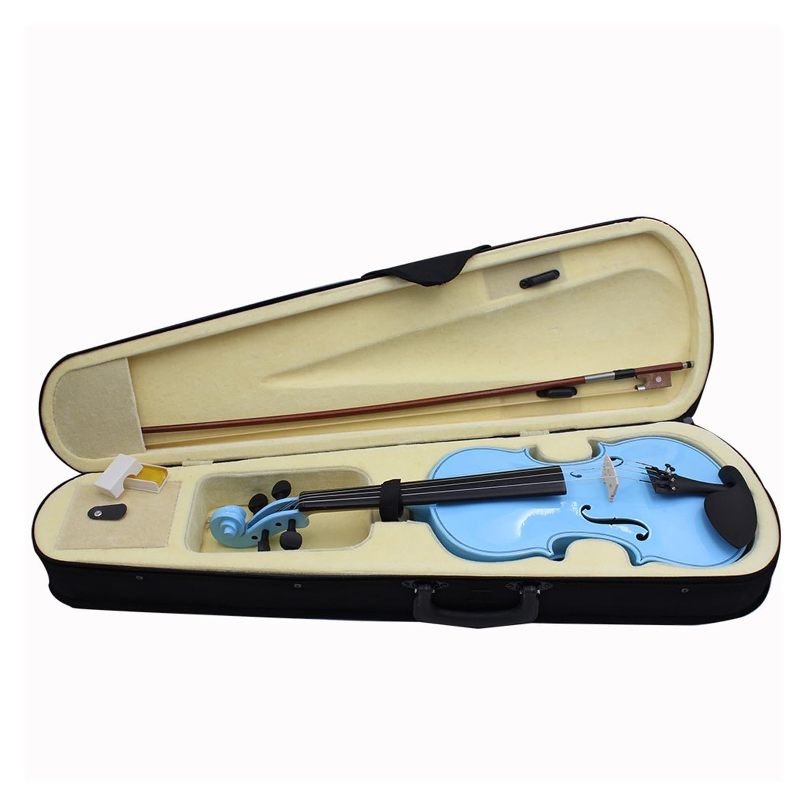 Violini Violino 4/4 Pannello in Acero per Principianti Violino Blu Adatto per Lezioni di Musica Ornamento per Studio con Accessori (Color : Blue Violin)