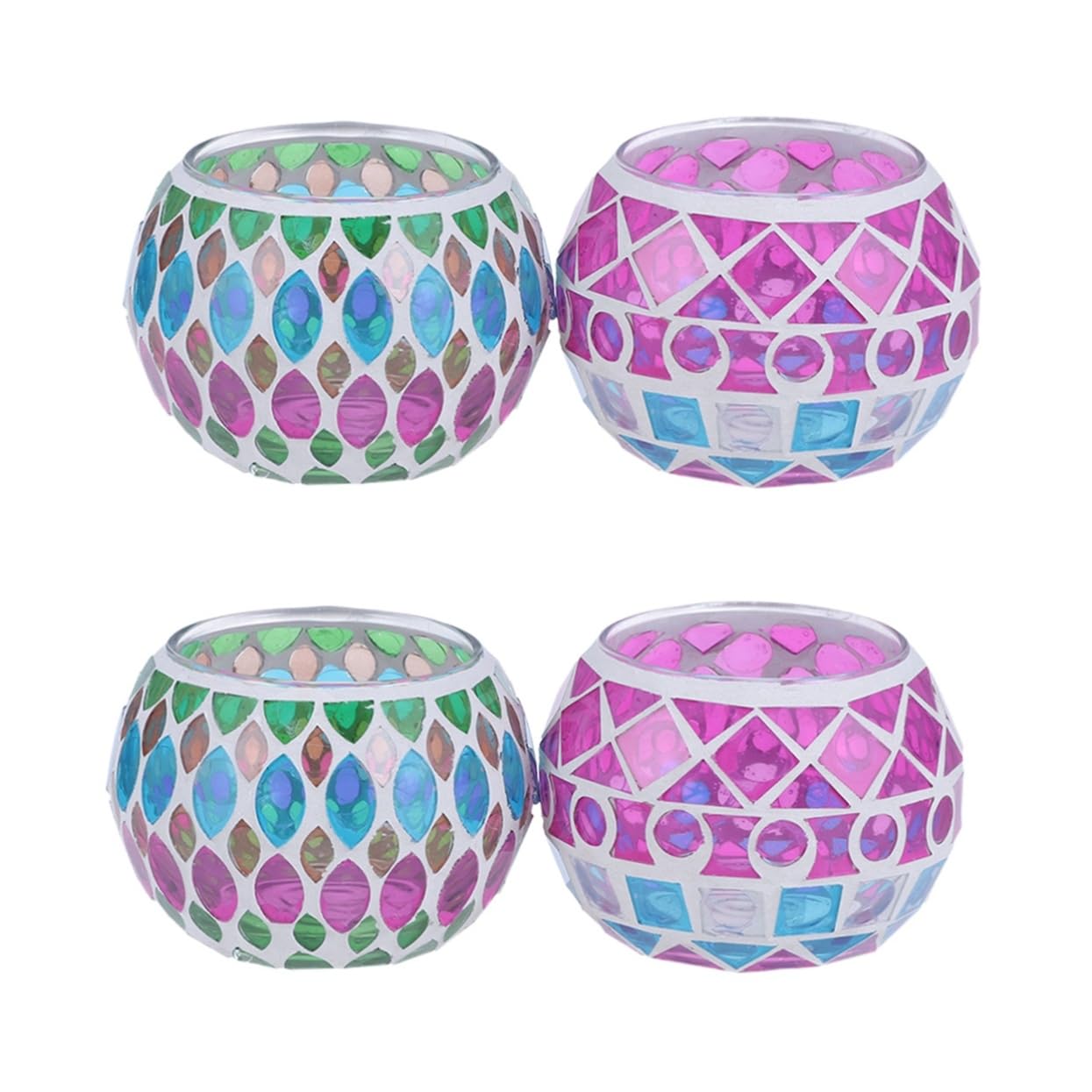 LIFKOME 4 Pcs Scented Candle Holder Cone Incense Holder Incense Burner Cup Glass Candlestick Holder Glass Candle Holder Tapered Candlestick Holders Taper Candle Holder Candle Jar