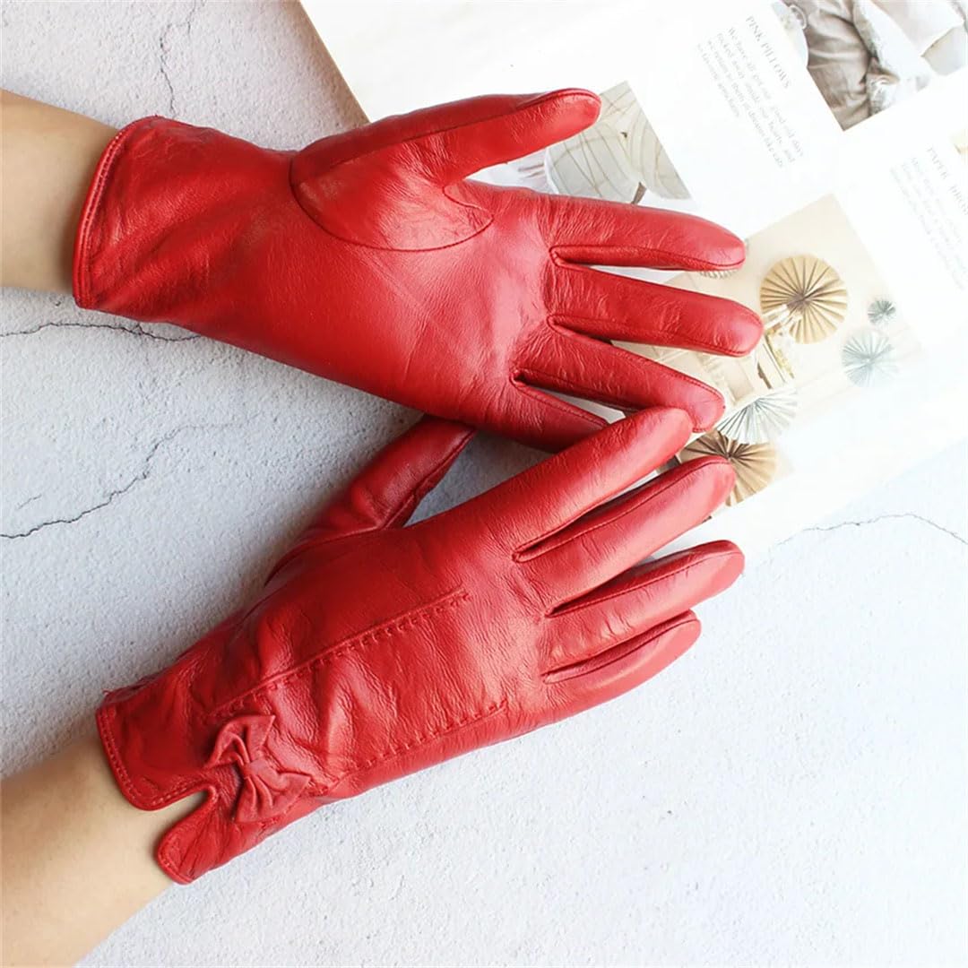 Wloves Gants de cyclisme en cuir coloré pour femme