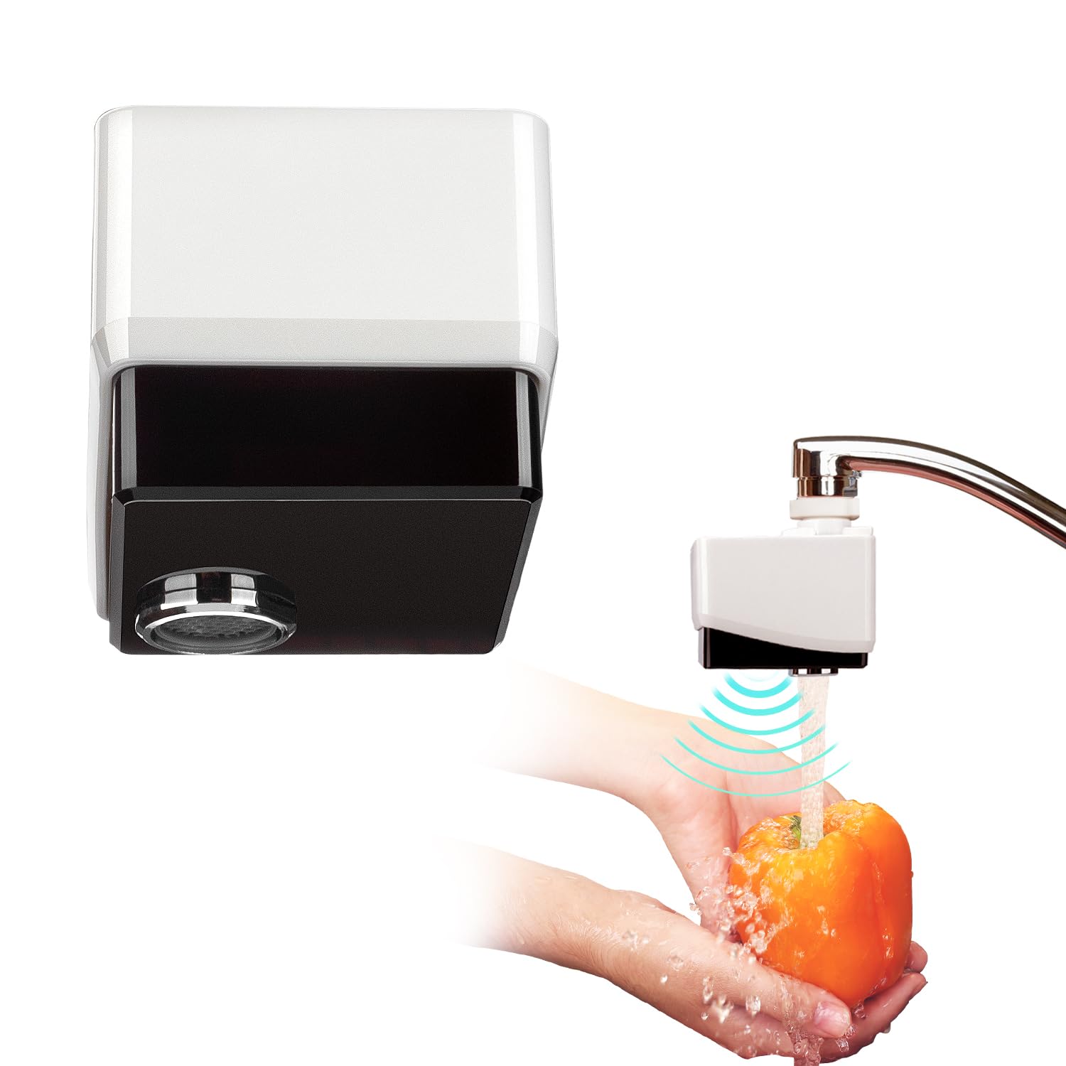 Leadleds Touchless Faucet Adapter, Automatic Faucet Motion Sensor Adapter for Kitchen Bathroom Sink US Standards Thread IPX6 Waterproof