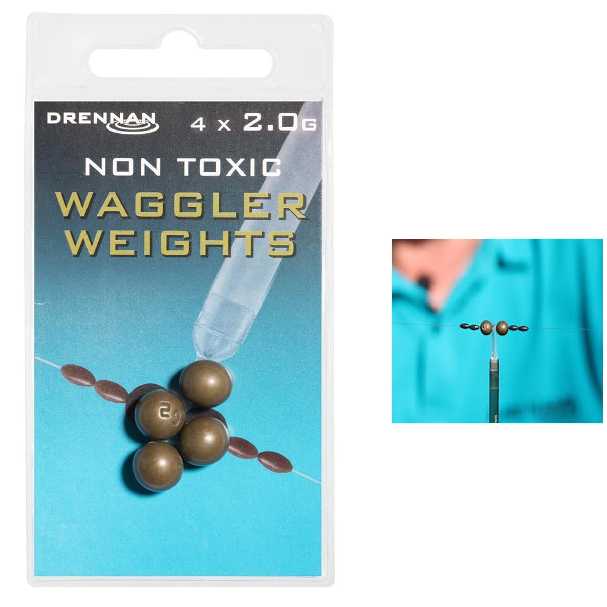 Drennan Waggler Weights Non Toxic: 2.0g
