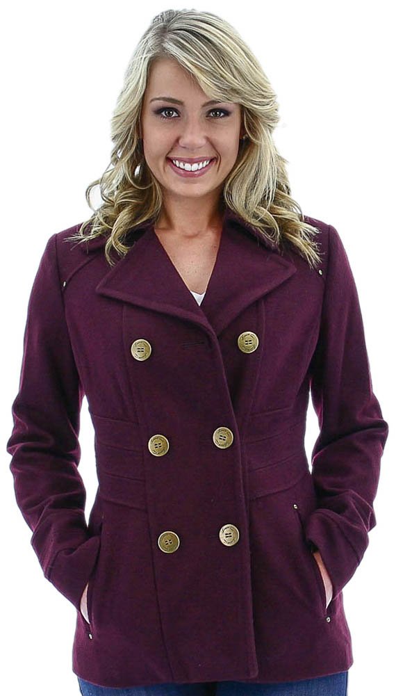 Kenneth Cole New York Women's Side-Stitch Pea Coat