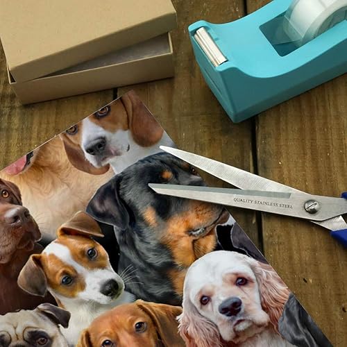 Miniatura 4 de GRAPHICS & MORE Rollos de papel de regalo con diseño de perro salchicha perro salchicha y caniche