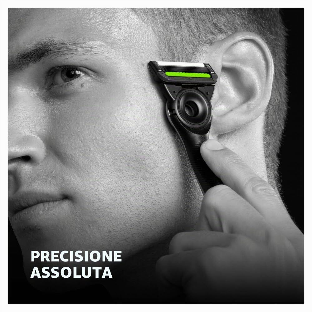 Gillette Labs - Set di 9 ricariche per rasoio da uomo, con 5 migliori lame di marca, barra esfoliante per una rasatura morbida ed efficace, compatibili con le maniche GilletteLabs