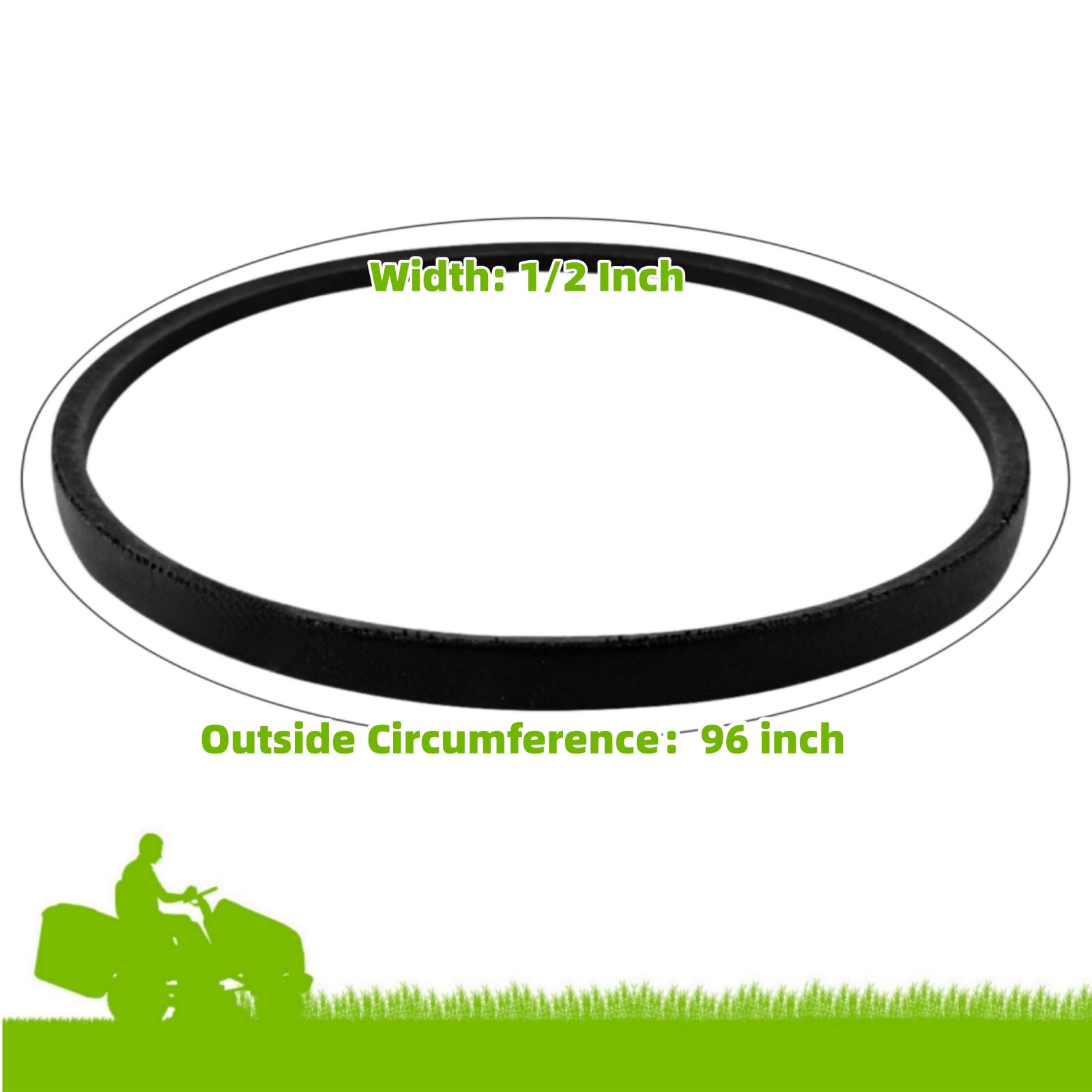 2pk Courroie de plateau de 42 pouces 954-04060C 754-04060C (1,27 cm x 24,38 m) Remplace pour MTD Cub Cadet Troy-Bilt LT1042 John Deer GX10851 Sabre 1438GS Tondeuses à gazon 754-04060B 954-04060B 754