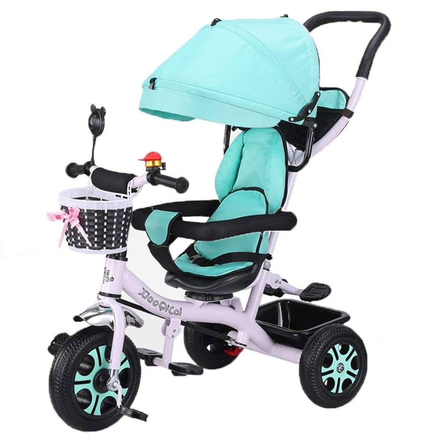 Amazon.co.jp: 三輪車 子供用 乗用玩具 ハンドル調節可後ろカゴ