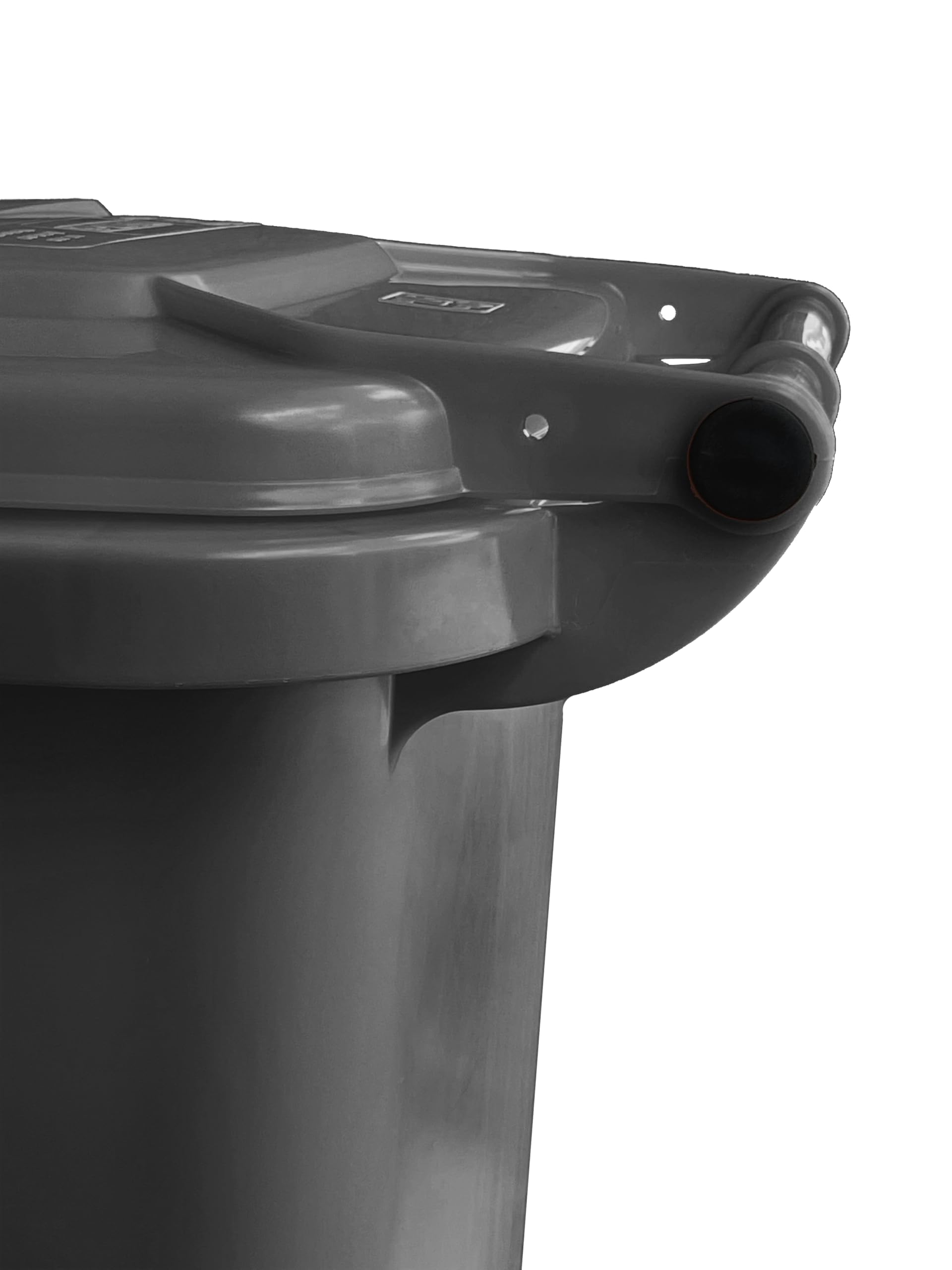 Mobil Plastic - Bidone Raccolta Differenziata 240 Litri con Coperchio e Ruote per Esterni | Colore Grigio | Plastica Resistente | Certificato UNI EN 840