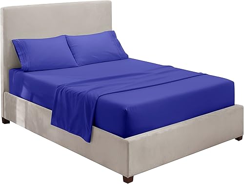 Miniatura 2 de Hearth & Harbor Sábanas tamaño Queen  Juego de sábanas de 4 piezas, sábanas de lujo de doble cepillado para hotel, sábanas y fundas de almohada