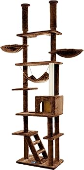 高さ調整幅190~255cmキャットタワー 突っ張り ハンモックツイン 高さ調整幅190~255cmキャットタワー 突っ張り ハンモックツイン