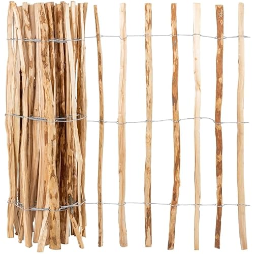 VOSS.garden 3m Extra Hoher Staketenzaun Haselnuss 150cm Höhe Lattenabstand 7-8cm Gartenzaun VOSS.garden 3m Extra Hoher Staketenzaun Haselnuss 150cm Höhe Lattenabstand 7-8cm Gartenzaun