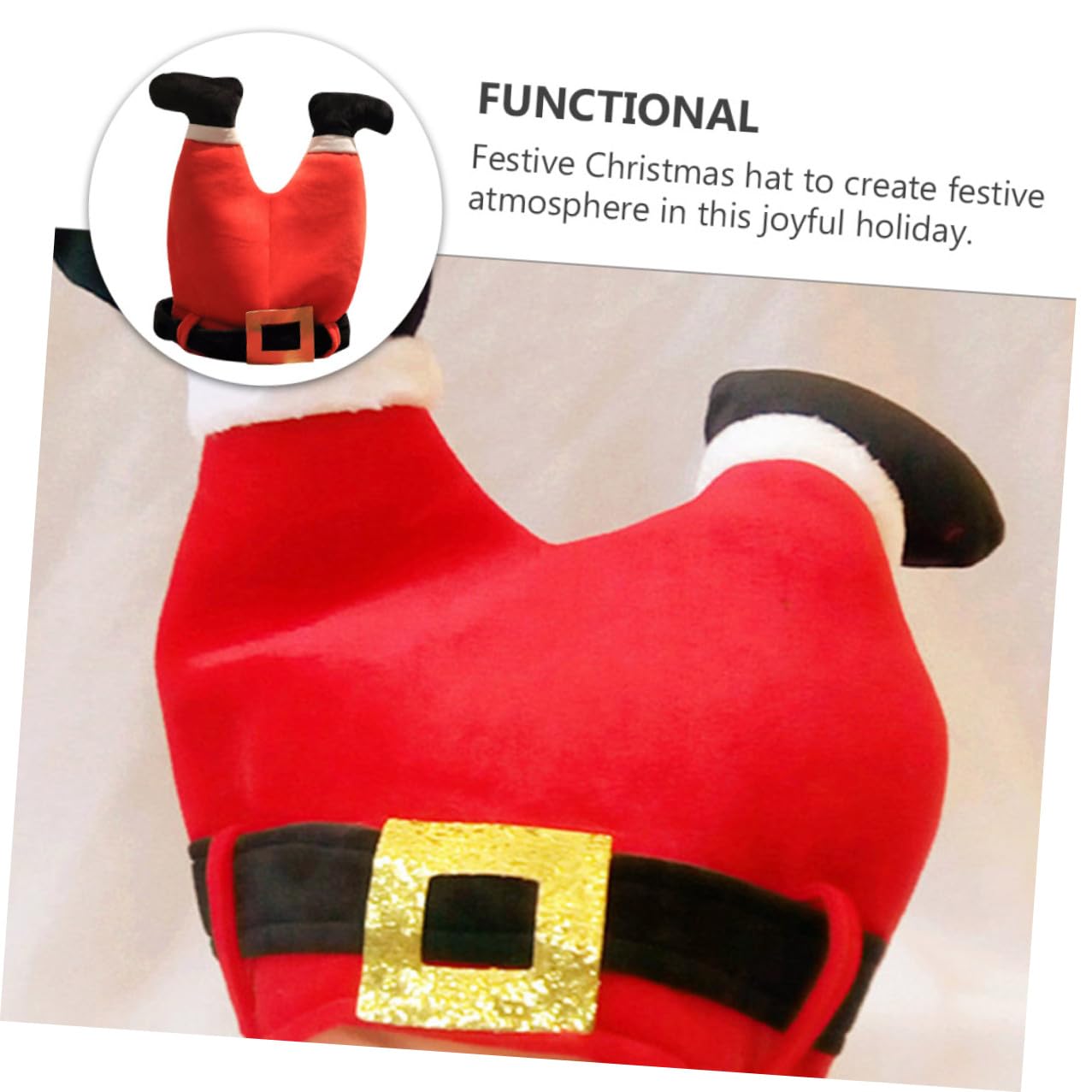 Elektrische Schwingende Hosenform Weihnachtsmütze aus Kunststoff Festhut für Weihnachtsfeier und Foto Requisite