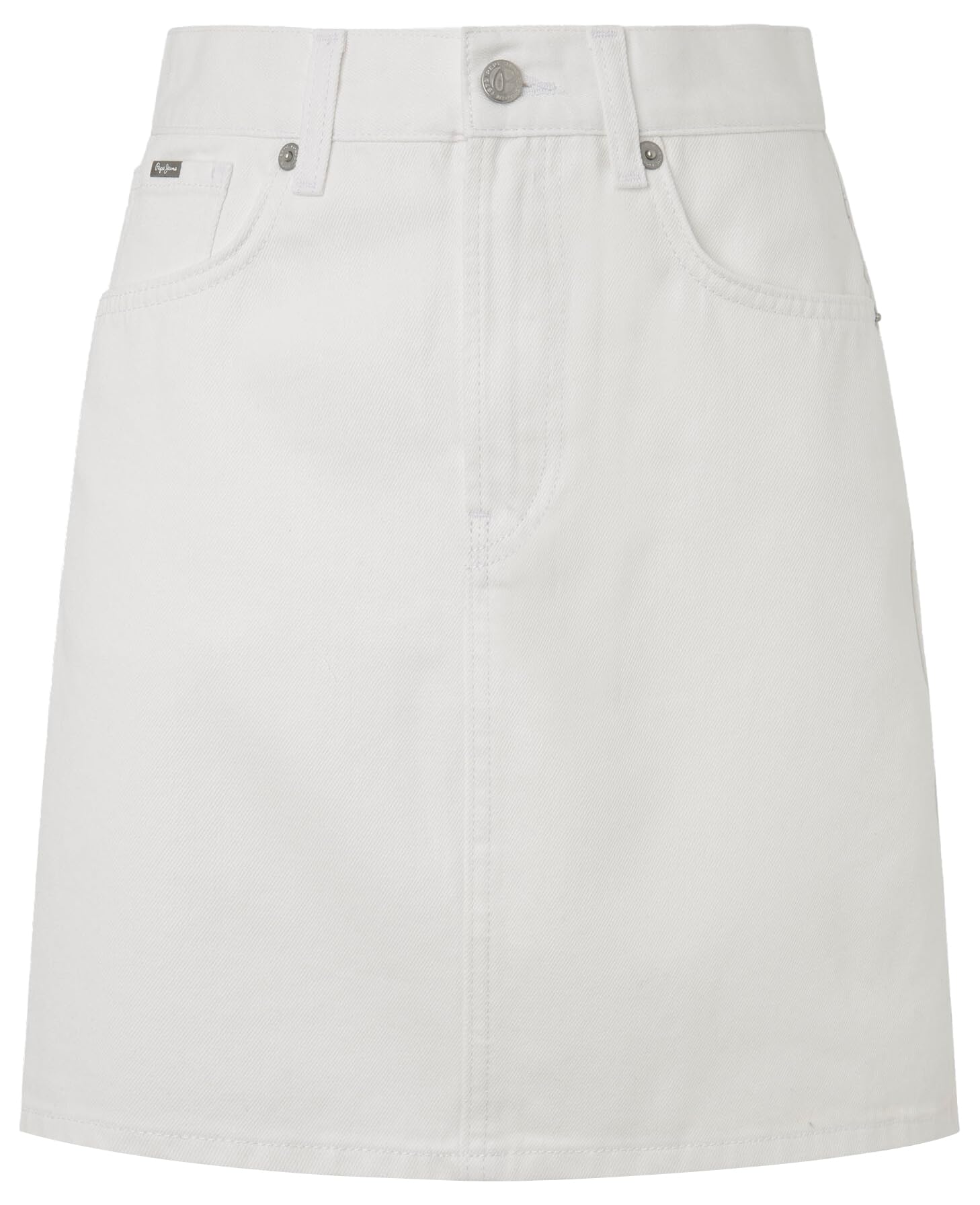 Pepe Jeans Women's Mini Skirt Hw Coated, Blue (Denim), M