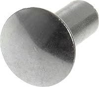 Hillman 1280 Steel Tubular Rivets 3/16 x 3/8 in. 48-Pack - Durable USA-Made Fasteners for Soft Materials
