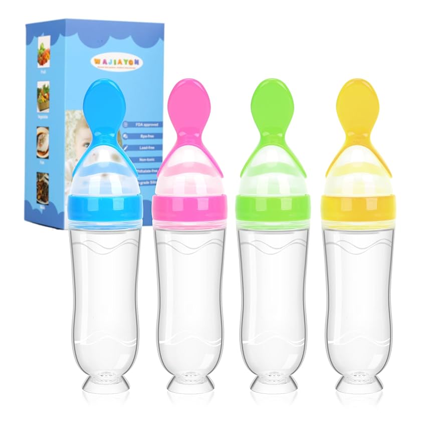 ERINGOGO Supplement Food Squeeze Feeder With Food Grade Silicone Spoon