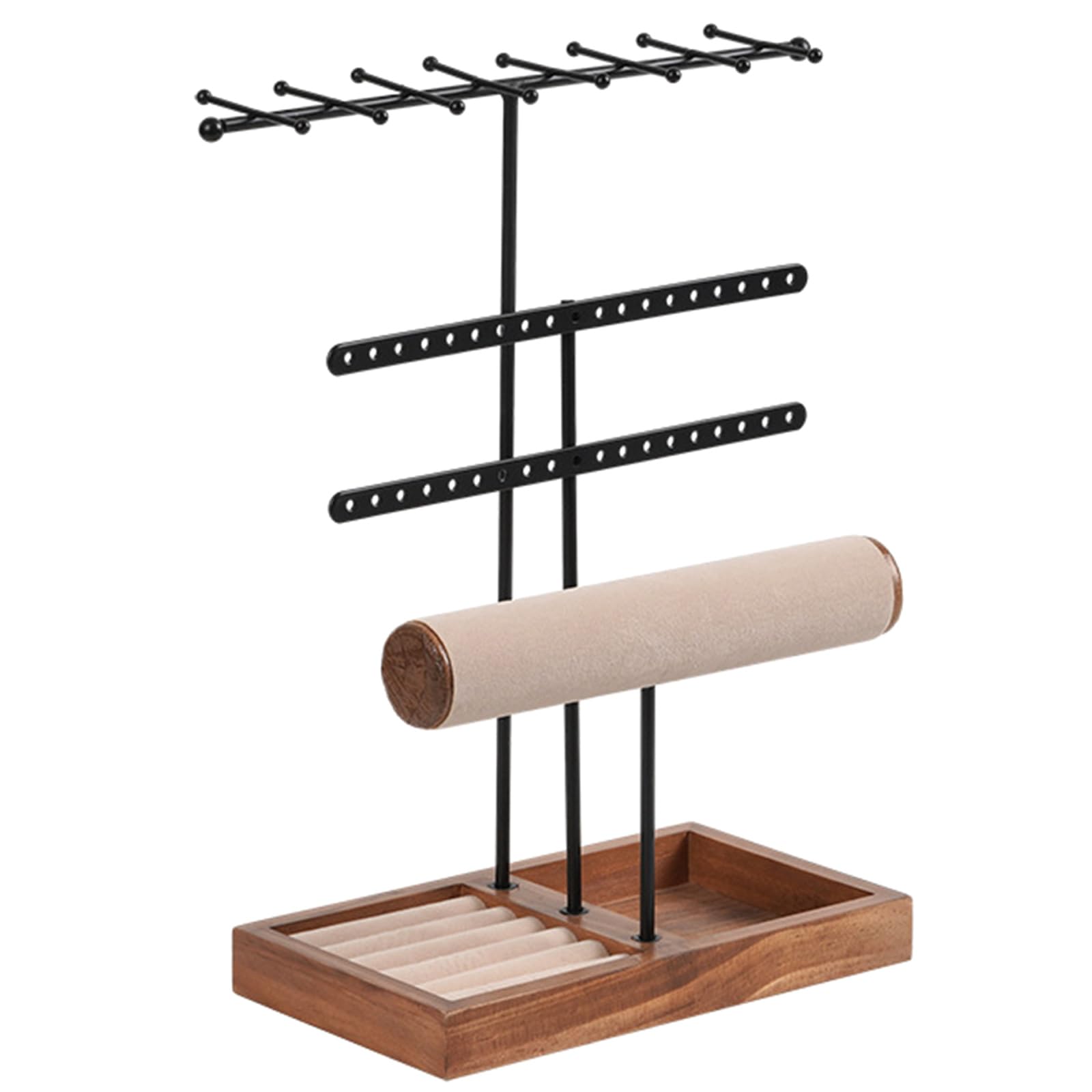 Multifunctional Jewelry Storage Stand Jewelry Organizer Storage Rack Showcase Stand Display Rack Organizer, フリーサイズ