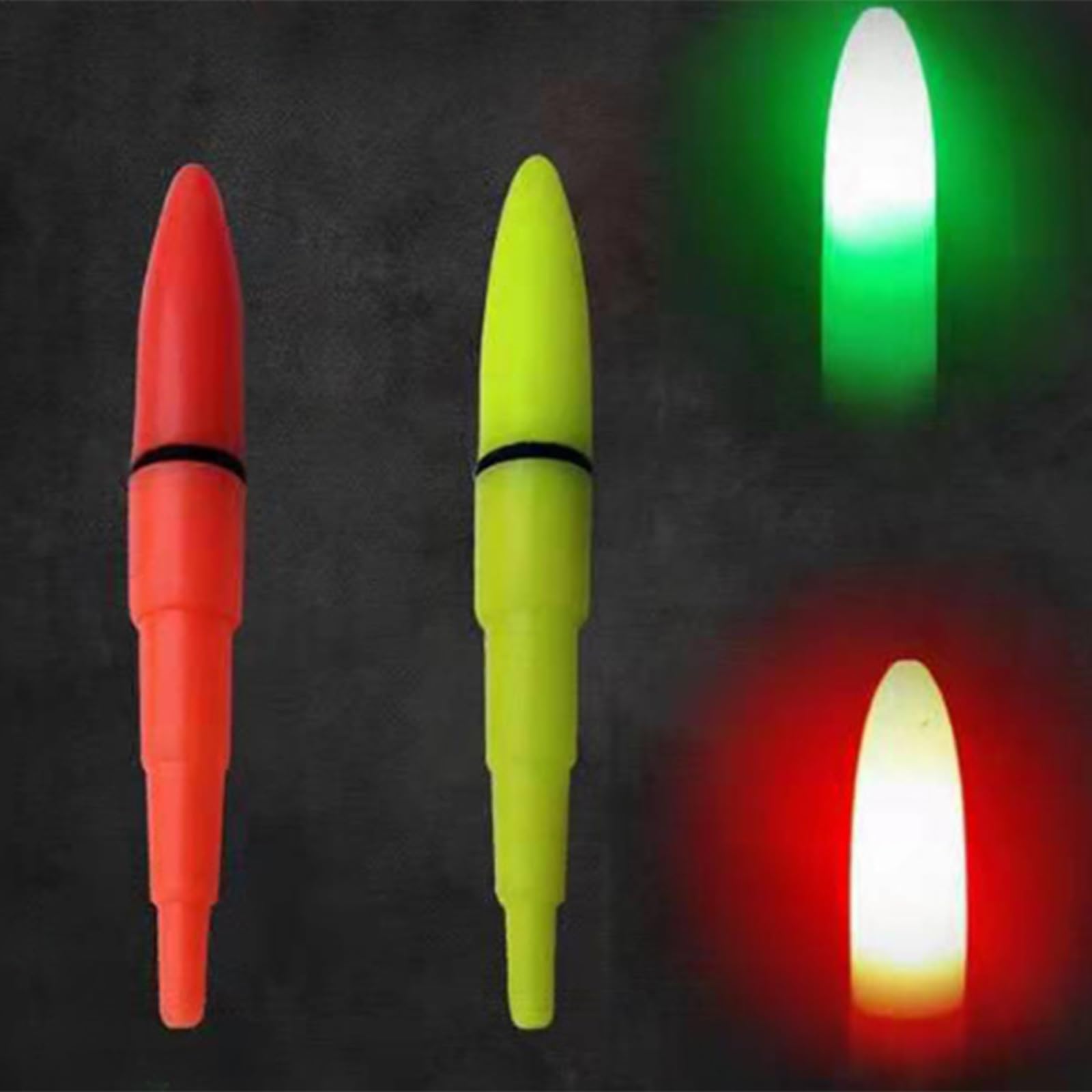 10 barras de pesca con punta incandescente impermeable LED barra de noche luz luminosa en accesorio grande LED Glow Stick Outdoor Nights Peces