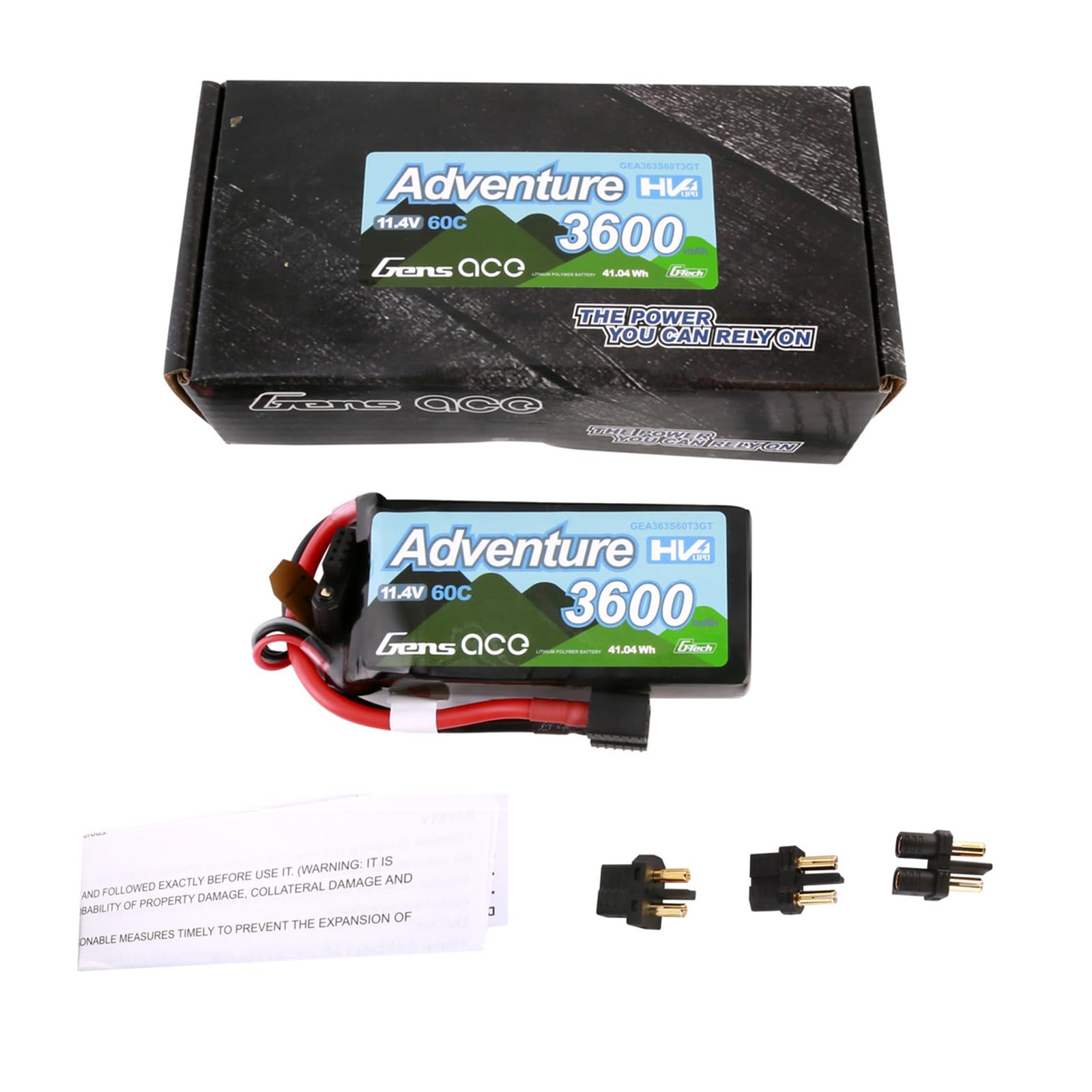 Amazon.com: Gens ace G-Tech Adventure High Voltage 11.4V 3600mAh