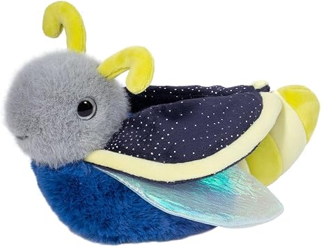 Douglas Flint Firefly Plush Stuffed Animal, 8.5 Inch Soft Lightning Bug Toy
