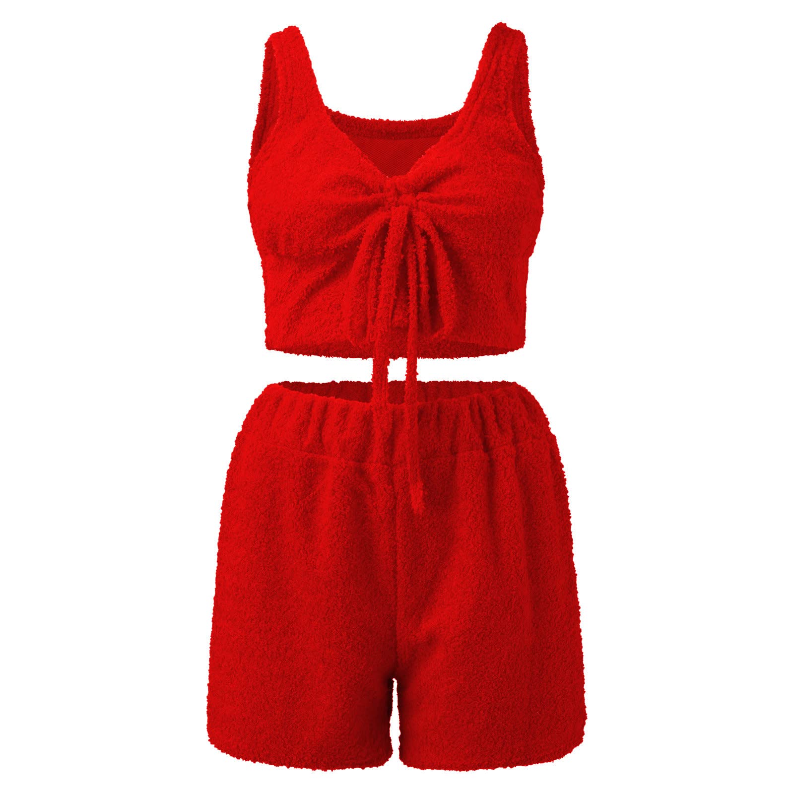 2026 Conjunto de pantalones cortos de 2 piezas para mujer,Ropa deportiva casual de invierno Sólido Manga larga Trajes de 3 piezas