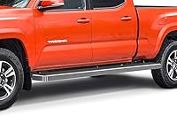 Vista 11 de APS Estribos de 5 pulgadas, color negro, compatibles con Toyota Tacoma 2005-2023 de doble cabina de tripulación de acero inoxidable