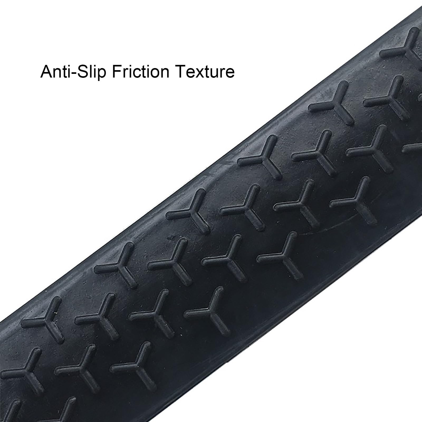 2 Pcs Solid Rubber Driveway Curb Ramps, 0.4-3.9 in High Heavy Duty Threshold Ramps for Driveway Vehicles SUV Truck Forklifts(16 * 7 cm/6.2 * 2.7 in)
