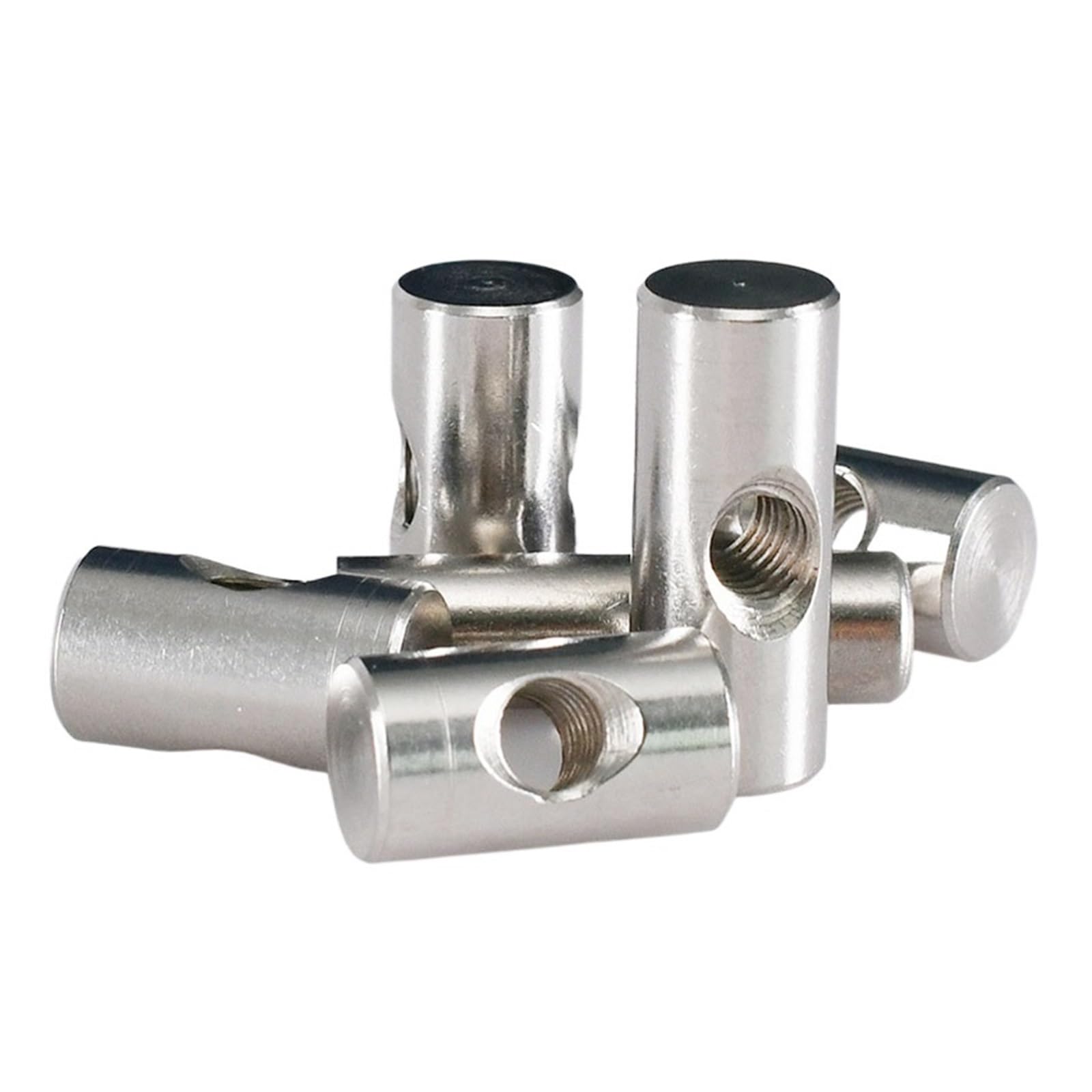 Tornillos, pernos cilíndricos M4 M5 M6 con pasador cilíndrico, martillo de agujero cruzado, tuerca incrustada para accesorios de muebles de madera, acero inoxidable 304 (M4 x 14 (10 unidades)