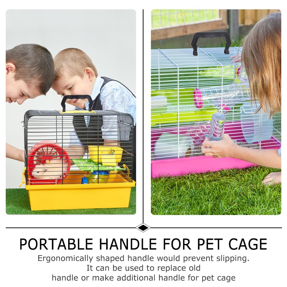 iplusmile Portable Pet Cage Handles Set Plastic Clip-on Replacement Handles for Small Dog Crates Easy Carrying with Secure Grip Outdoor Pet Cage Accessories 10 Pieces - Image 4