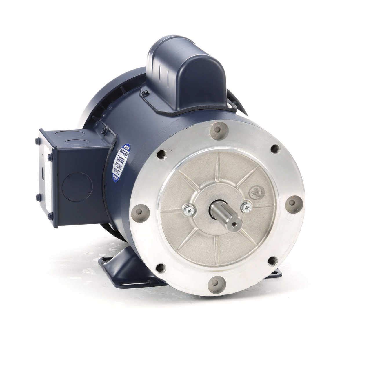Leeson 3/4 HP C-Face Motor - 56C Frame, 1800 RPM, 115/208-230V Single Phase, TEFC, Rigid Mount (Model 110905.00)