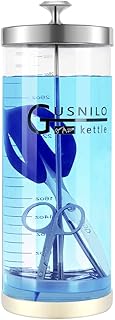 Comb-shaped Salon Disinfectant Jar (42 Oz) by Gusnilo – Stainless Steel Tray Included, Fits Nail & Hairdressing Essentials