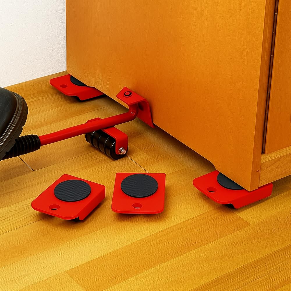 inovia MobiLift – Kit Outil de Levage pour Meubles et électroménager Chariots à roulettes pour Meubles - Kit de Levage Robuste pour canapés, réfrigérateurs et Pianos