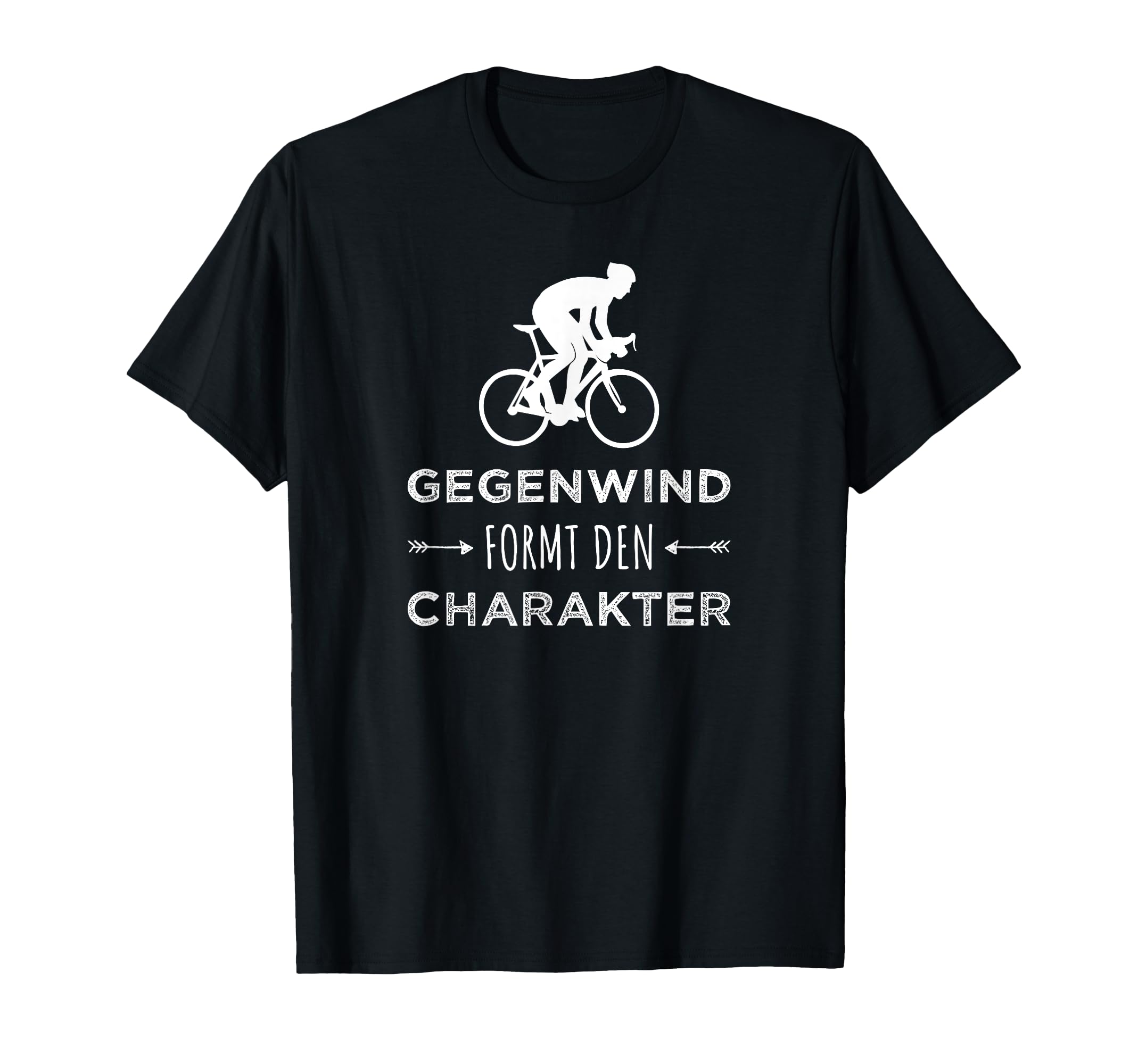 Rennrad Radfahrer Spruch Gegenwind formt den Charakter Bike T-Shirt Fashion