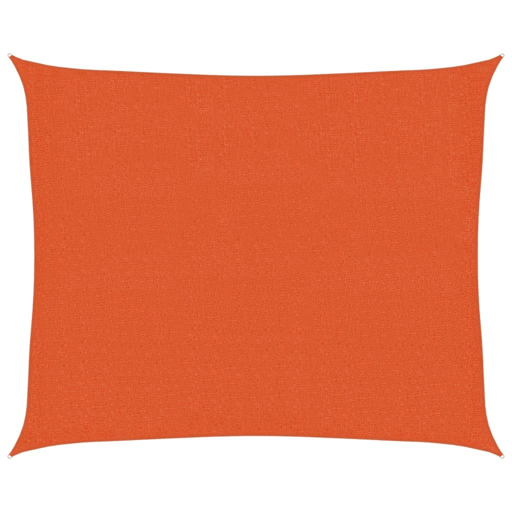 vidaXL Sunshade Sail 160 g/m² Orange 2.5x3 m HDPE — image 1